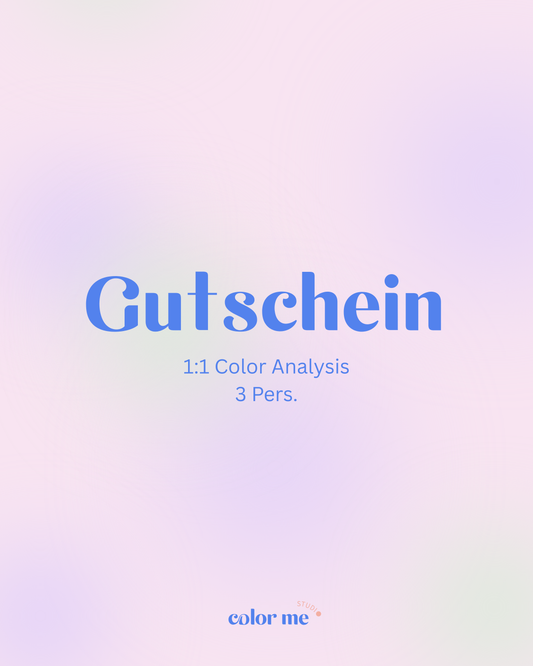 Gutschein 1:1 Color Analysis 3 Pers.